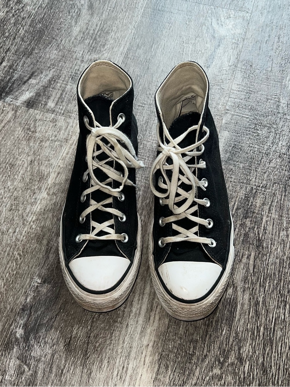 Converse Chuck Taylor All Star Black High Top Sneakers Women’s Size 9, Men’s 7 - Picture 4 of 5